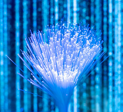abstract background of fiber optic cables