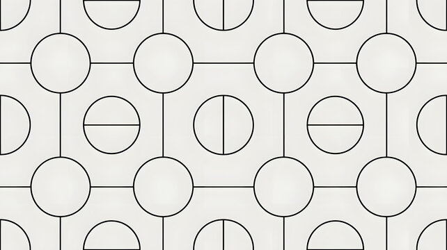 Circles Grid Design with Varied Internal Geometric Divisions and Patterns for Abstract Layout Concepts