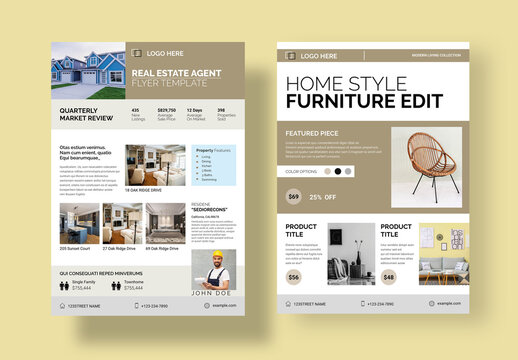 Real Estate Template Layout