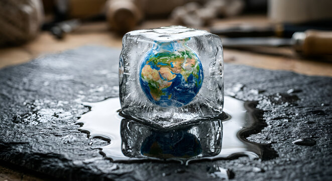 Climat de la terre critique et plan&egrave;te fondante

