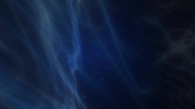 Undulating blue energy aura veil with floating particle nodes in a seamless 4K looping motion for technology presentations, sci-fi media, and modern corporate backdrops