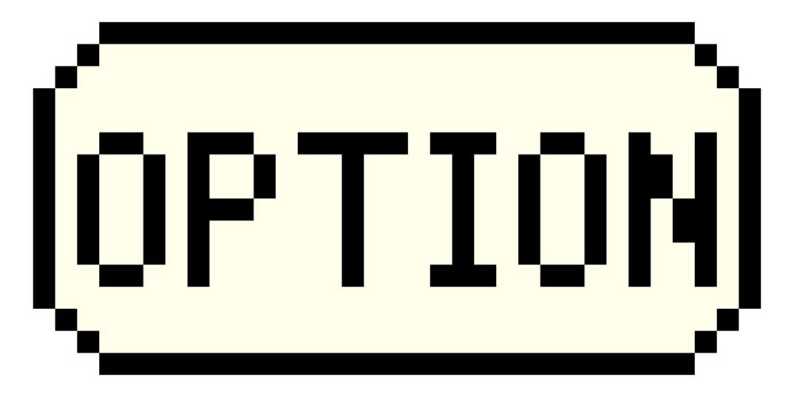 pixel option button symbols