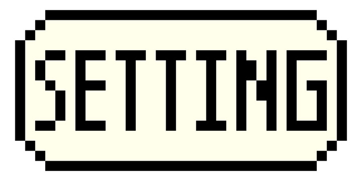 pixel setting button symbols