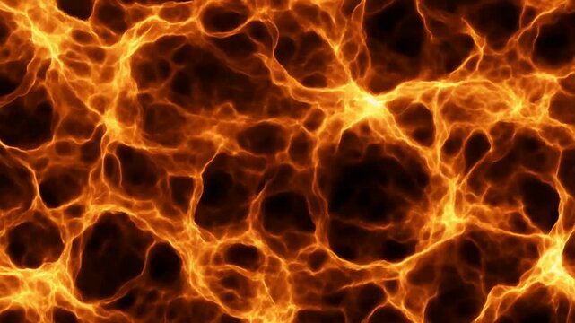 画面全体で揺らめく激しい炎のテクスチャ