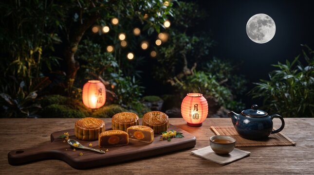 mid autumn festival bcakground