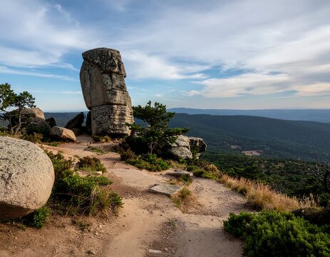 Ancient stone tower standing on coastal cliff overlooking sea.