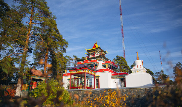 Buddhist temple monastery of Datsan Damba Braibunling in Chita city, Russia