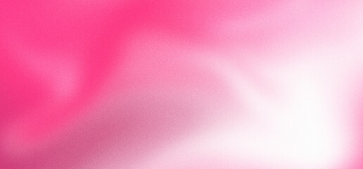 Abstract gradient hot pink and white background stock with grain noise texture © Avartde