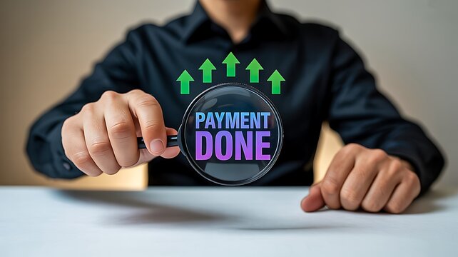 Payment completed successfully with digital transaction confirmation