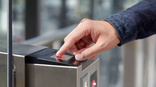 Hand scanning biometric access