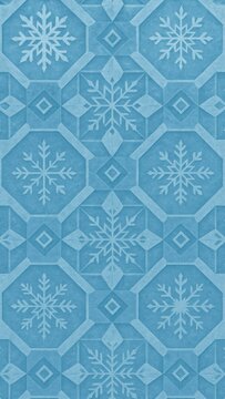 Geometric snowflake pattern wallpaper for mobile