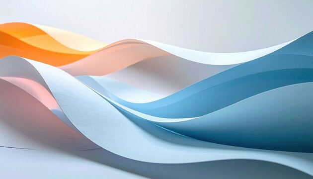 minimal paper wave abstract design