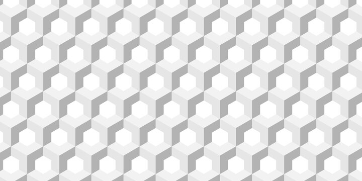 Minimal structure box white wall structure paper abstract cube. geometric tile wall decoration mosaic wall grid wallpaper.