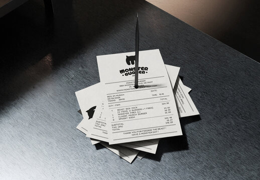 Receipt Mockup