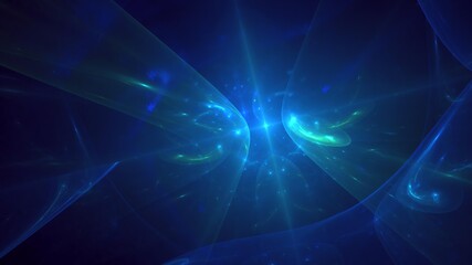 Naklejka premium Illustration created as a 3D render without generative AI, abstract futuristic energy burst and geometric cosmic light background