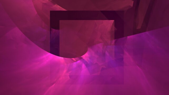 Illustration created as a 3D render without generative AI, abstract futuristic energy burst and geometric cosmic light background
