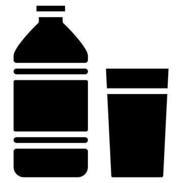 Drink plenty of water solid icon. for presentation, graphic design, mobile application, web design or infographics.