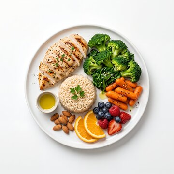 Portion controlled balanced plate for healthy eating