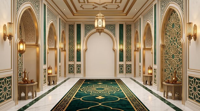 interior of a mosque in istanbul