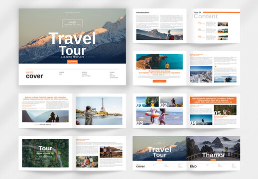 Travel Magazine Landscape Template