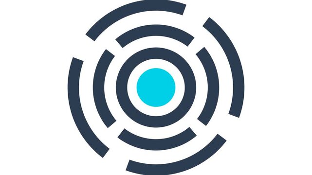 target icon illustrating precision process representing artificial intelligence accuracy and goal achievement