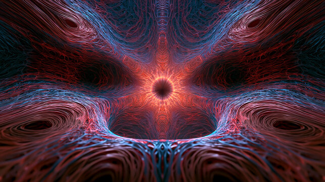 Futuristic Organic Biomechanical Abstract Background for VJ Visuals
