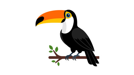 Naklejka premium Toucan Bird Vector Illustration