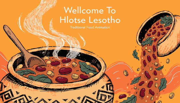 Traditional Food Animation - Lesotho Cuisine Stew