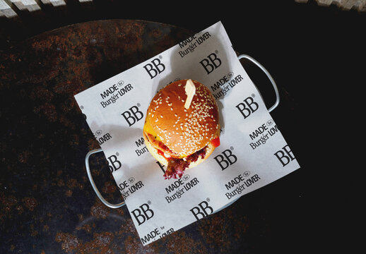 Burger Paper Mockup