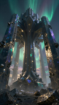 Monumental Gateway in Deep Space Asteroid Belt