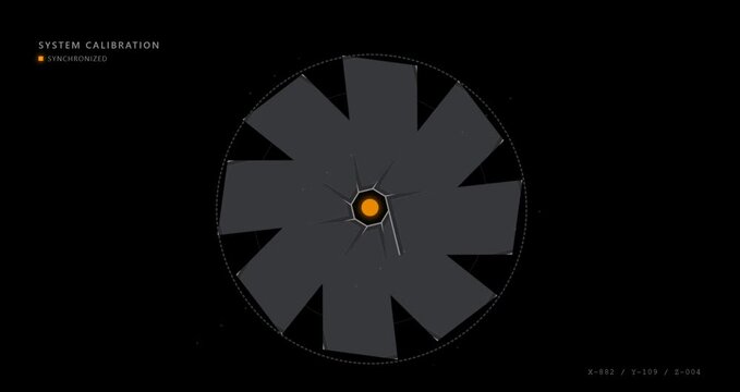 clock on black background