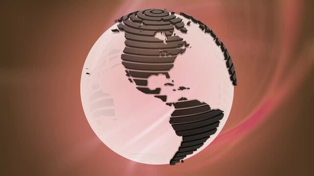 International News Network Globe 4K UHD Video Background for Broadcast Media