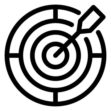 Target Audience Goal Arrow Line Icon