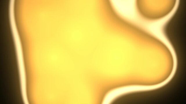 Golden glowing human ear silhouette with soft light effect Background