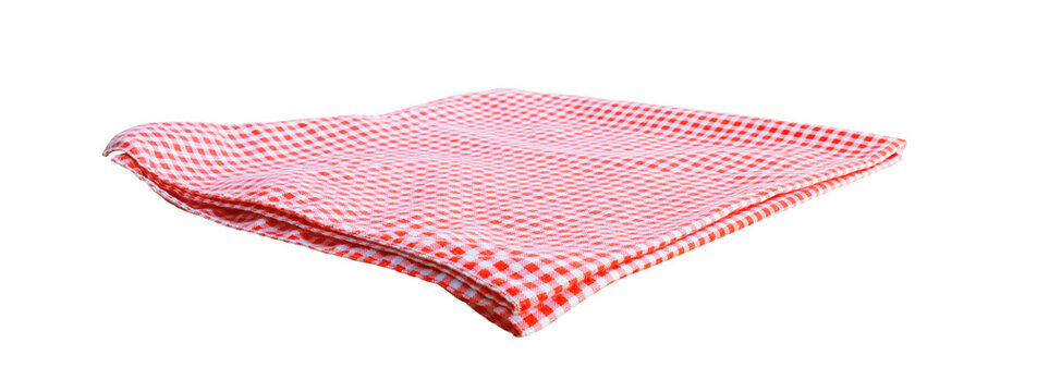 Red fabric cloth or placemat.For design