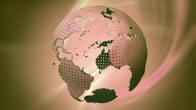Worldwide Communication 4K UHD Globe Motion Background for News and Media Content