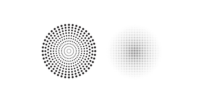 Set of black halftone dots backgrounds. vector modern dots halftone,Pop art comic style gradient circle halftone set Vector isolated on white background dots pattern. dots circle