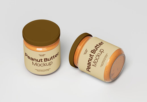 Peanut Butter Jar Mockup