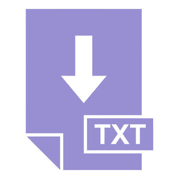 Text file icon with download symbol