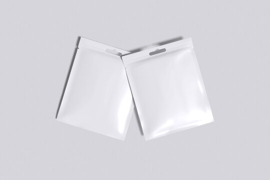 Hanging Sachet Mockup Blank