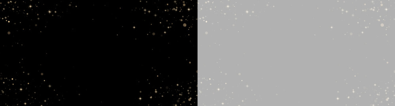 Golden fairy dust rises in a sparkling cloud. Glowing stars add magical detail. Charming PNG particle overlay isolated on transparency.

