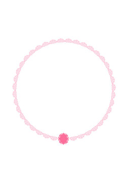 Pink theme invitation wedding decoration