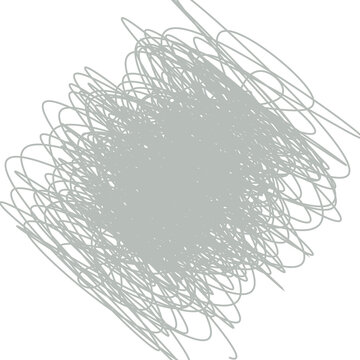 Abstract scribble design with hand drawn lines creating a chaotic and artistic messy loop motion pattern