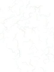 Fototapeta premium Intricate pattern of light green squiggly lines scattered uniformly across a dark black artistic space design