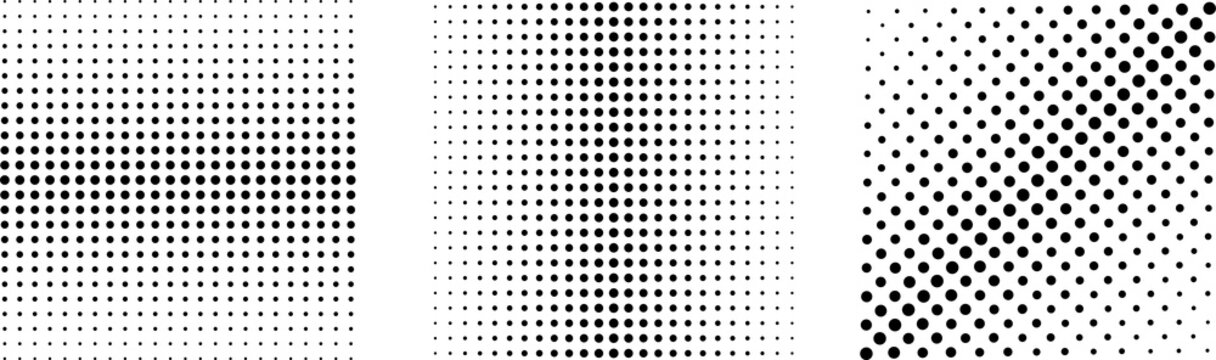 halfton shape on white background