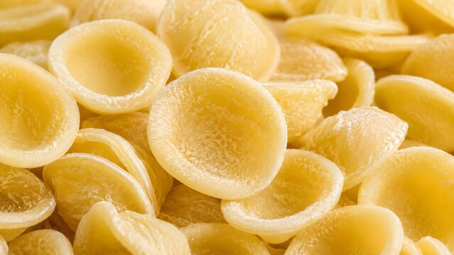 Orecchiette Pasta Closeup Background