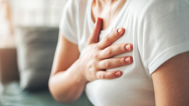 Woman with shortness of breath