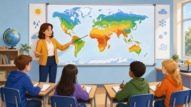 Geography Education Illustration