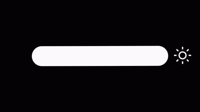 Screen Brightness Increase and Decrease Animation.