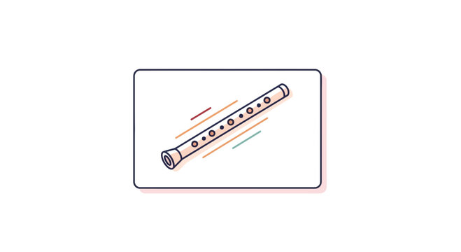 flute icon, musical instrument